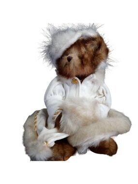 Vintage Bearington Bear Plush Jointed Collection Victoria Winter Coat